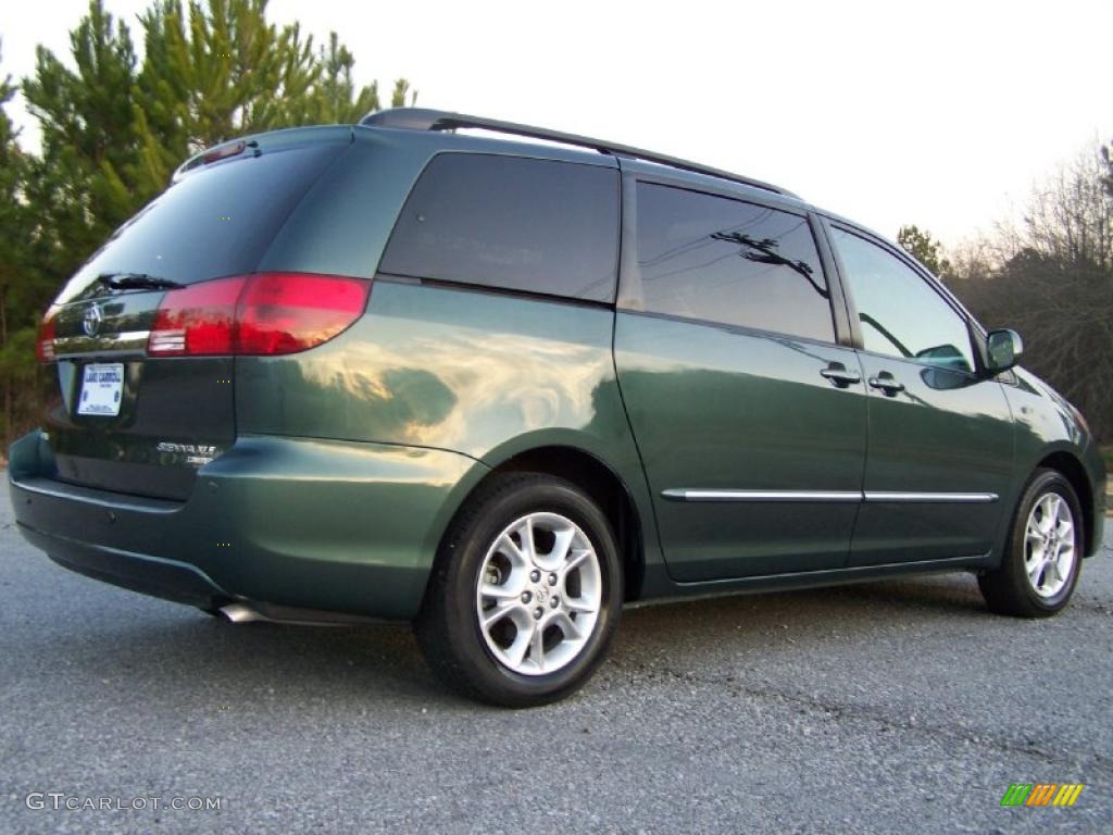 2005 Sienna XLE Limited - Aspen Green Pearl / Stone photo #3