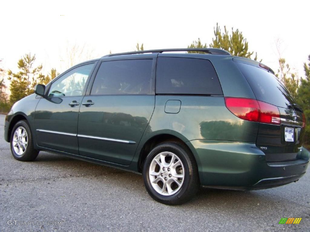 2005 Sienna XLE Limited - Aspen Green Pearl / Stone photo #4