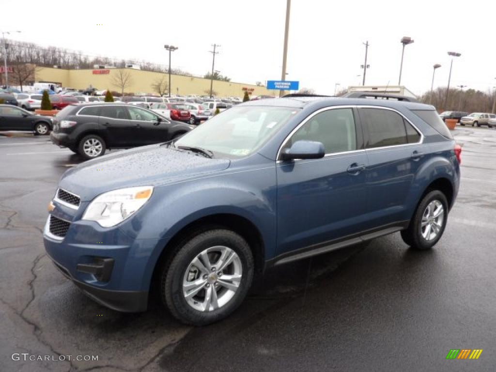 Twilight Blue Metallic 2011 Chevrolet Equinox LT AWD Exterior Photo #45678088