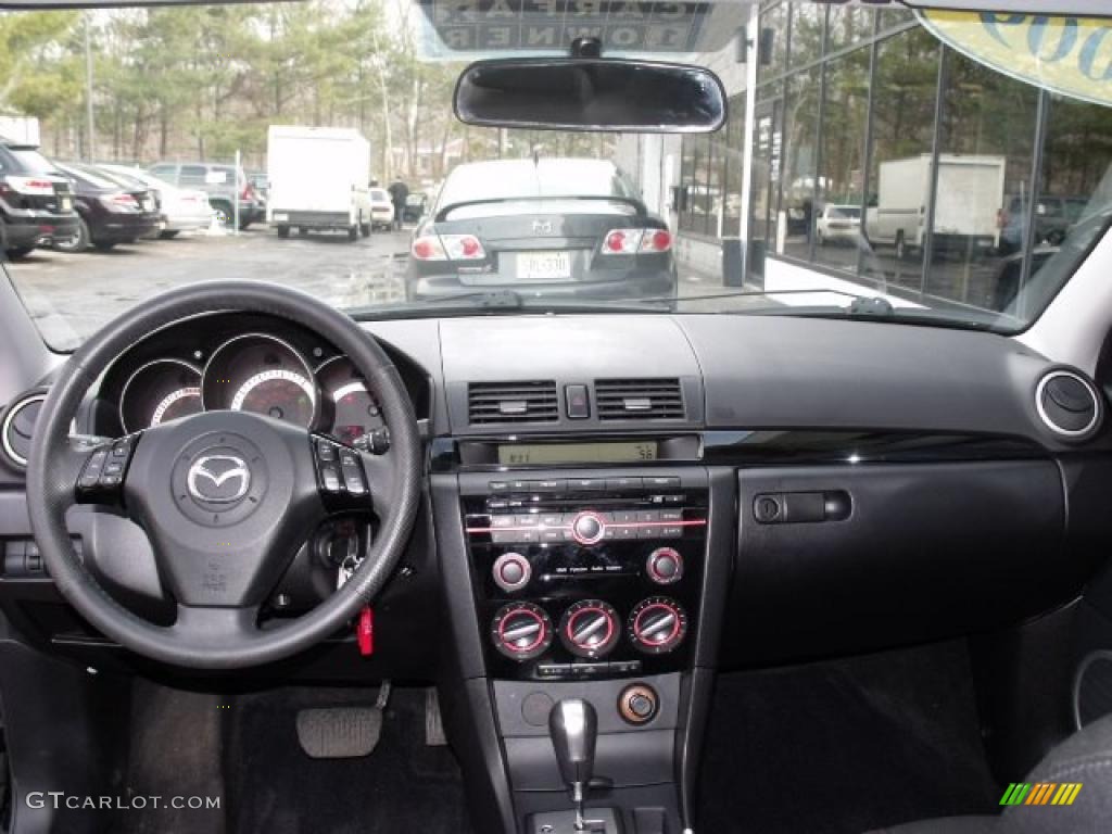 2009 Mazda MAZDA3 s Touring Hatchback Black Dashboard Photo #45680230