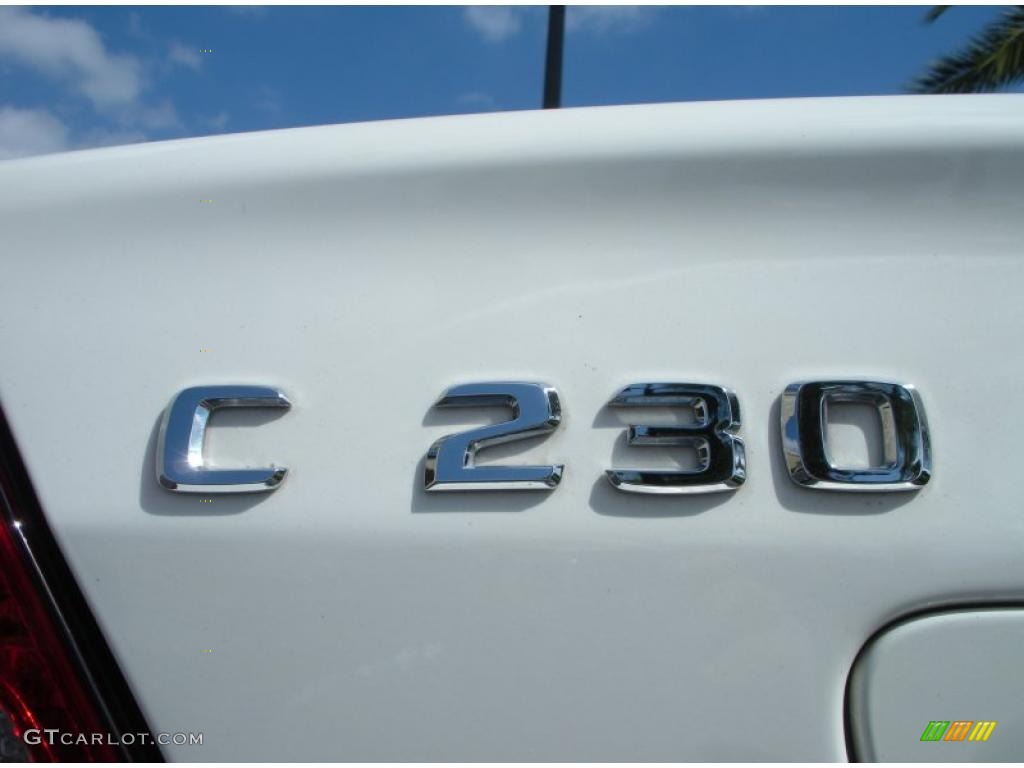 2005 C 230 Kompressor Sedan - Alabaster White / Black photo #9