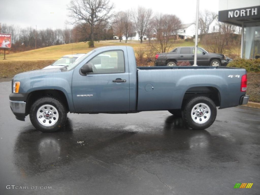 Stealth Gray Metallic 2011 GMC Sierra 1500 Regular Cab 4x4 Exterior Photo #45682552