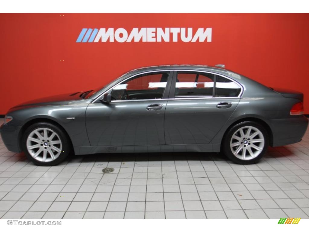 2003 7 Series 745i Sedan - Titanium Grey Metallic / Black/Black photo #18