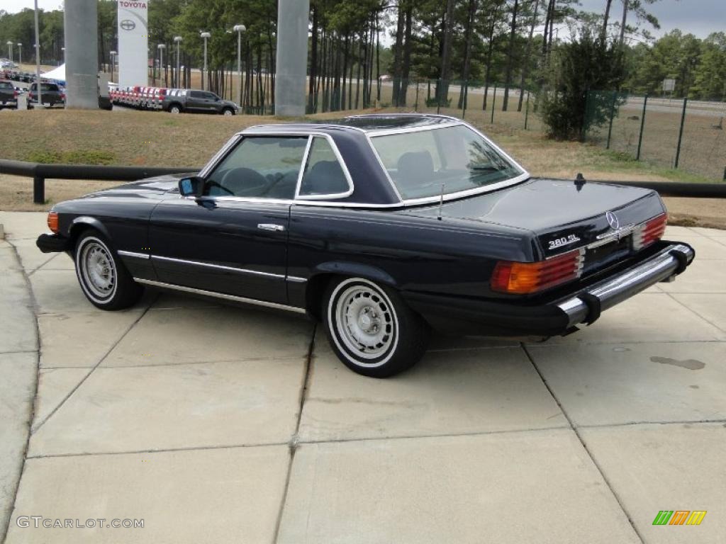 1984 SL Class 380 SL Roadster - Midnight Blue / Dark Blue photo #6