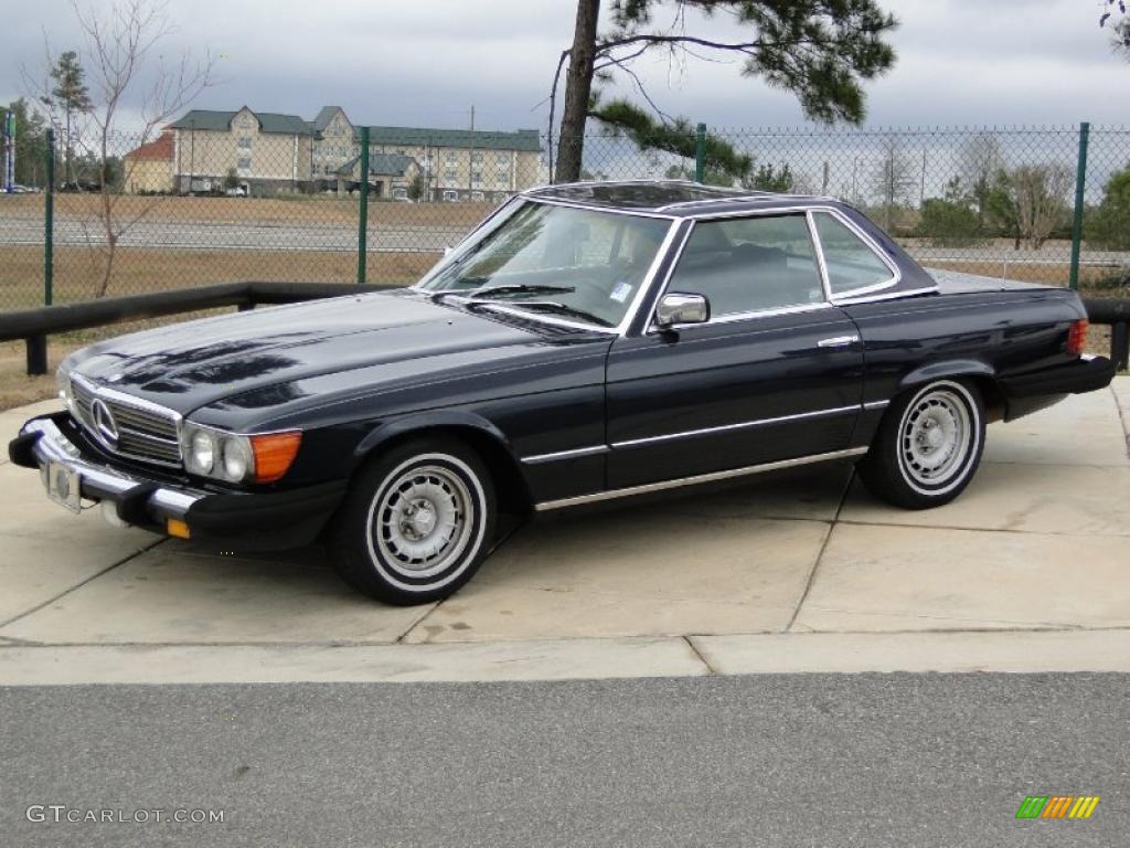 1984 SL Class 380 SL Roadster - Midnight Blue / Dark Blue photo #9