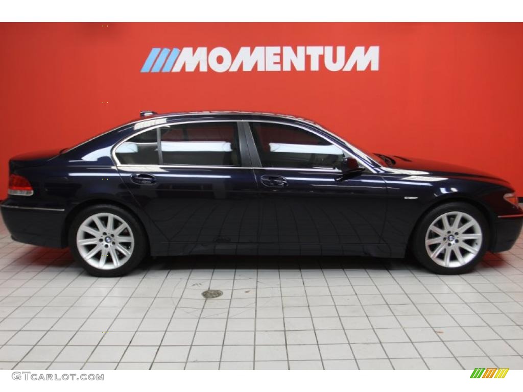 2004 7 Series 745Li Sedan - Orient Blue Metallic / Dark Beige/Beige III photo #4