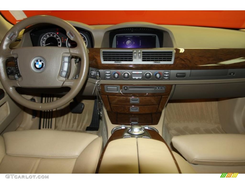 2004 7 Series 745Li Sedan - Orient Blue Metallic / Dark Beige/Beige III photo #5