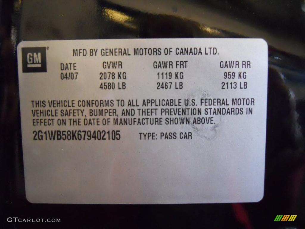 2007 Impala LS - Black / Gray photo #12