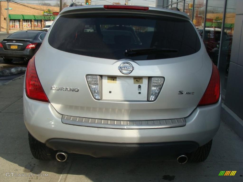 2007 Murano S AWD - Brilliant Silver Metallic / Charcoal photo #6