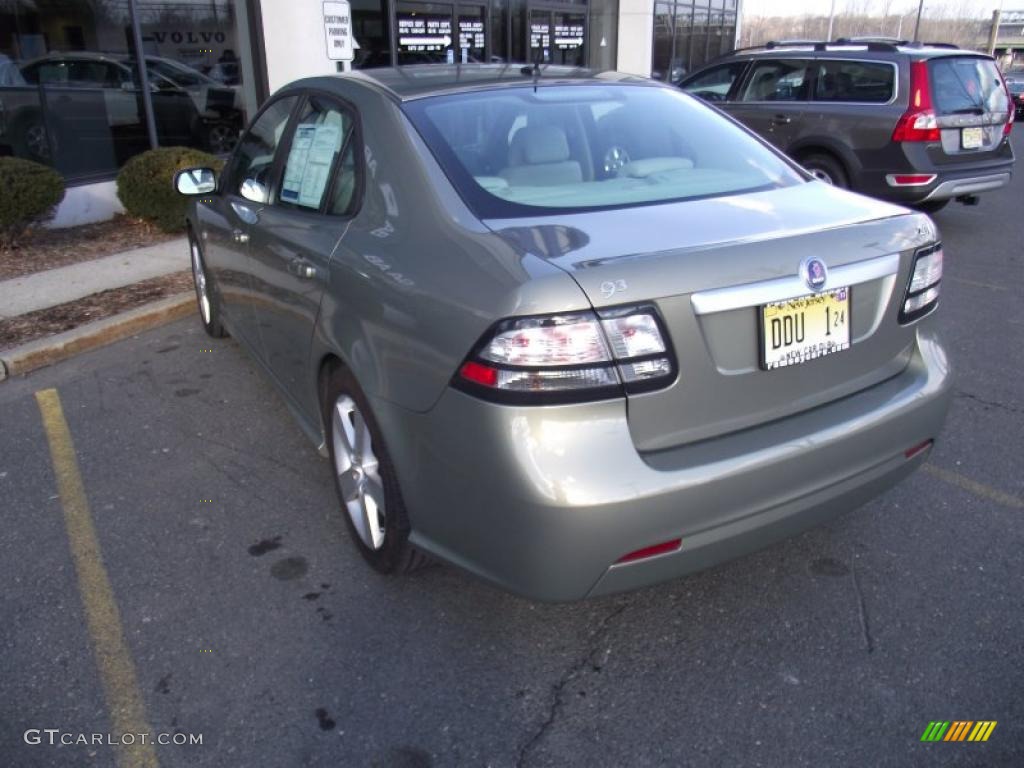 2009 9-3 2.0T Sport Sedan - Pepper Green Metallic / Black/Parchment photo #5