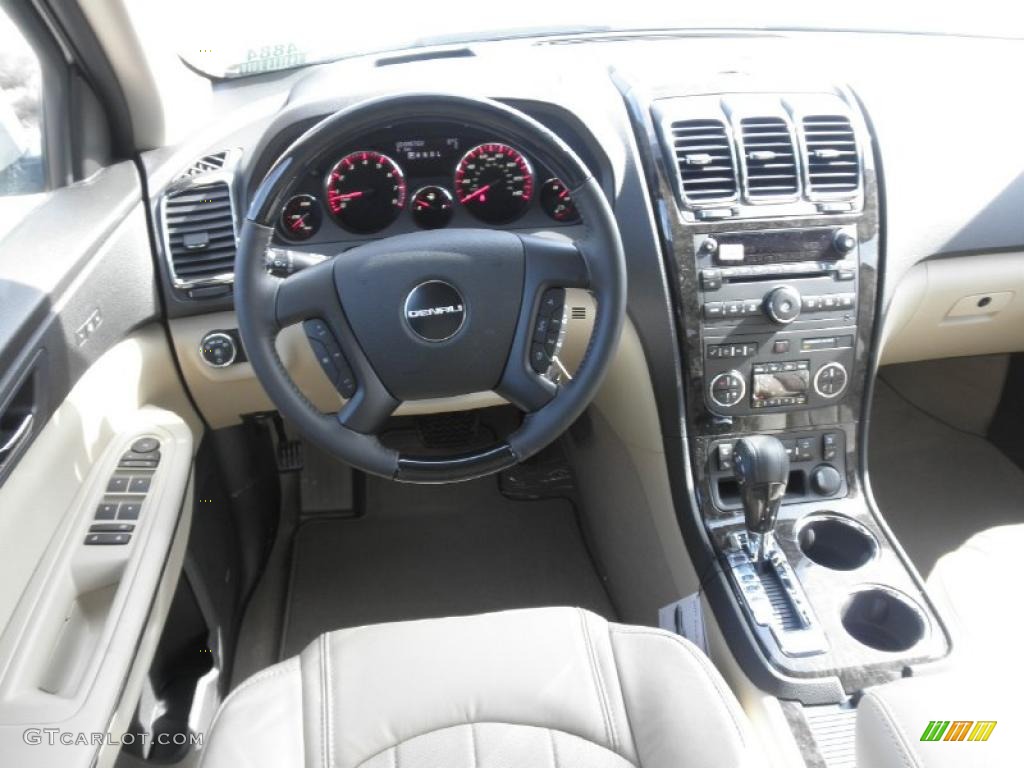 2011 GMC Acadia Denali AWD Cashmere Dashboard Photo #45693404