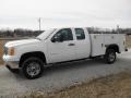 Summit White 2011 GMC Sierra 2500HD Work Truck Extended Cab Chassis Exterior