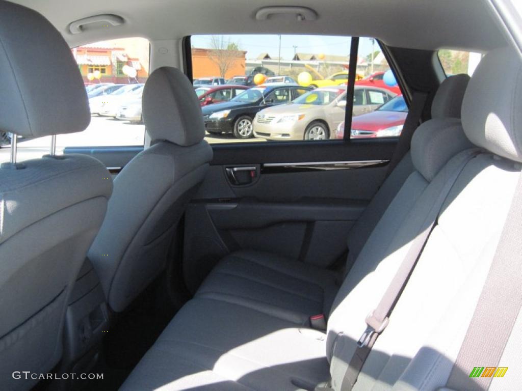 2010 Santa Fe GLS 4WD - Pearl White / Gray photo #12