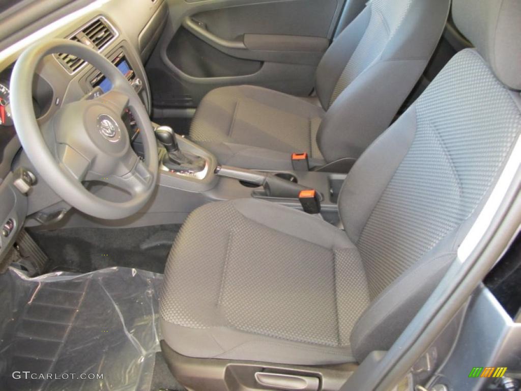 Titan Black Interior 2011 Volkswagen Jetta S Sedan Photo #45695352