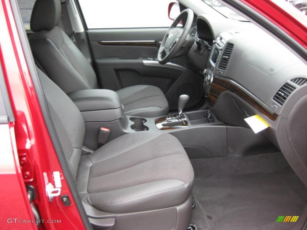 Cocoa Black Interior 2011 Hyundai Santa Fe SE AWD Photo #45695856