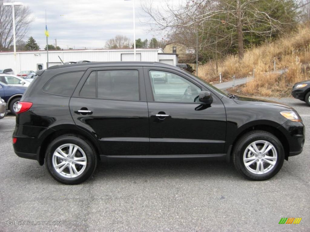 Phantom Black Metallic 2011 Hyundai Santa Fe Limited AWD Exterior Photo #45695988