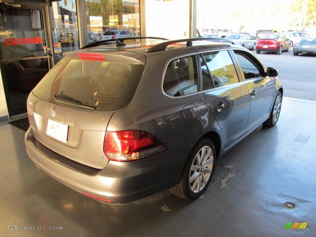 2011 Jetta TDI SportWagen - Platinum Gray Metallic / Titan Black photo #4