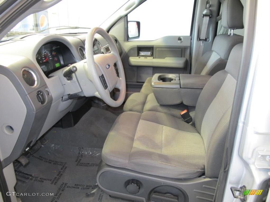 2005 F150 XLT SuperCrew 4x4 - Silver Metallic / Medium Flint Grey photo #13