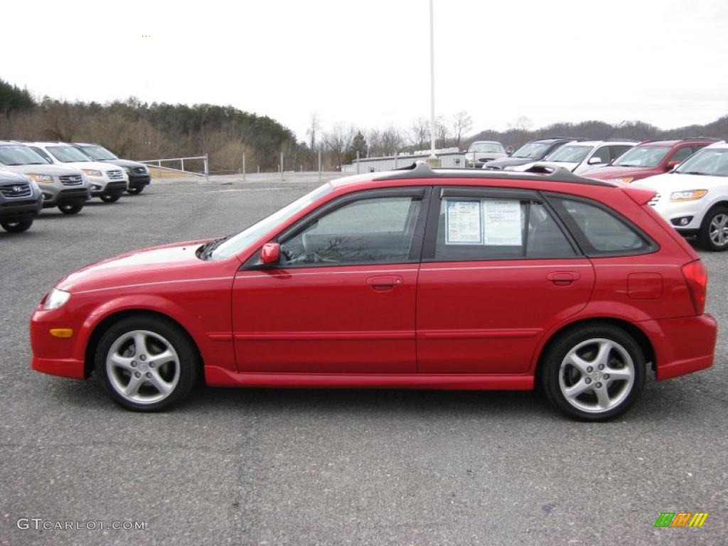 Classic Red 2002 Mazda Protege 5 Wagon Exterior Photo #45697501