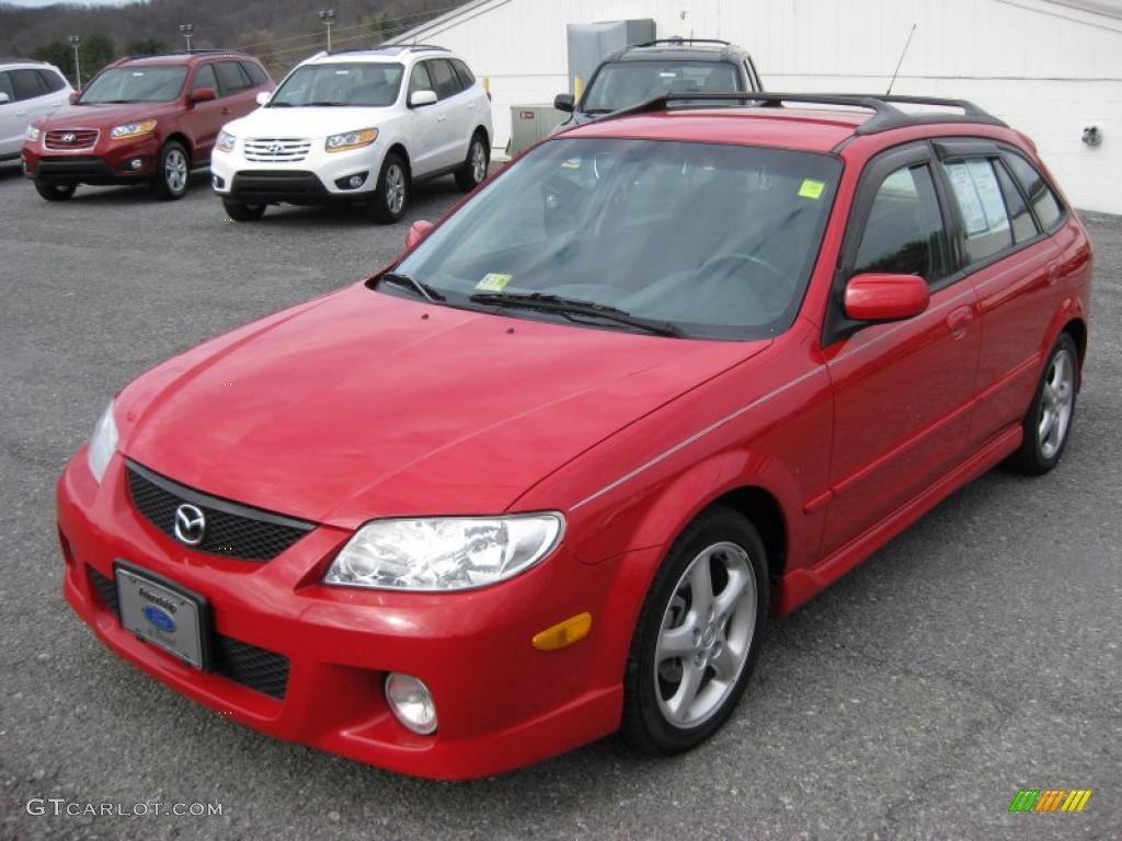 Classic Red 2002 Mazda Protege 5 Wagon Exterior Photo #45697505