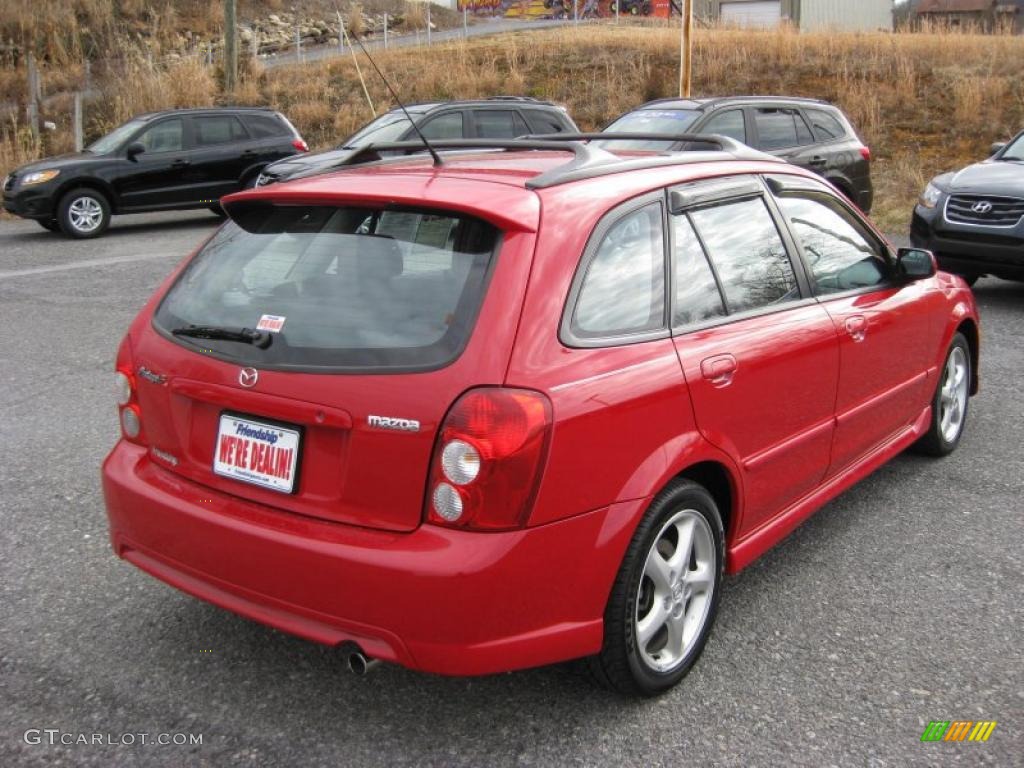 Classic Red 2002 Mazda Protege 5 Wagon Exterior Photo #45697521