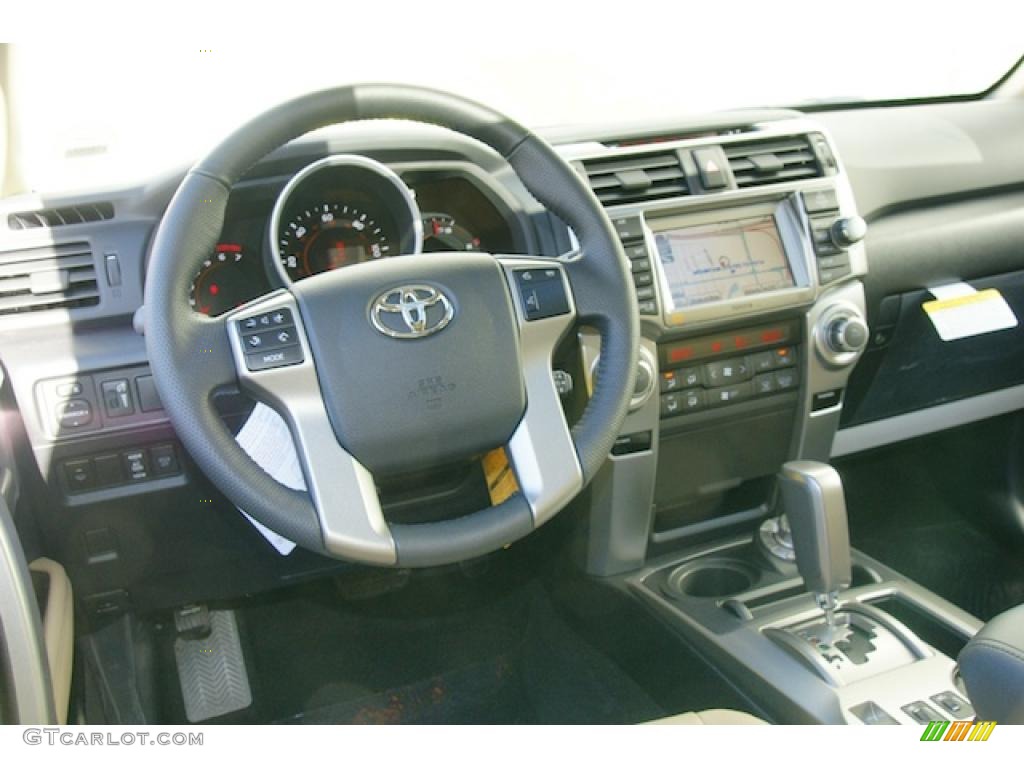 2011 Toyota 4Runner Limited 4x4 Sand Beige Leather Dashboard Photo #45698889