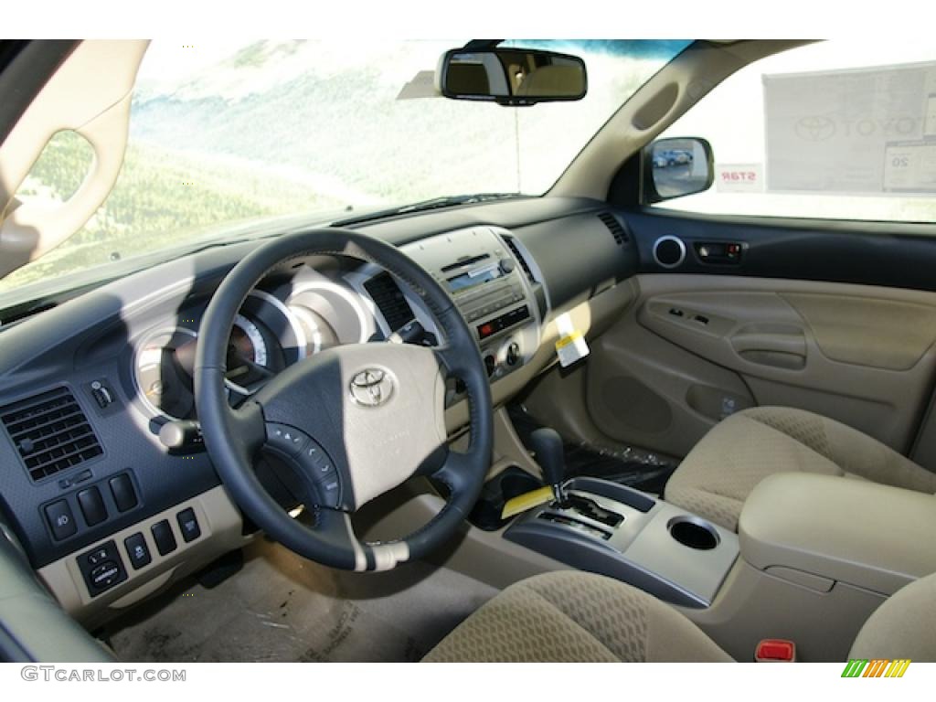 2011 Tacoma V6 SR5 Double Cab 4x4 - Pyrite Mica / Sand Beige photo #4