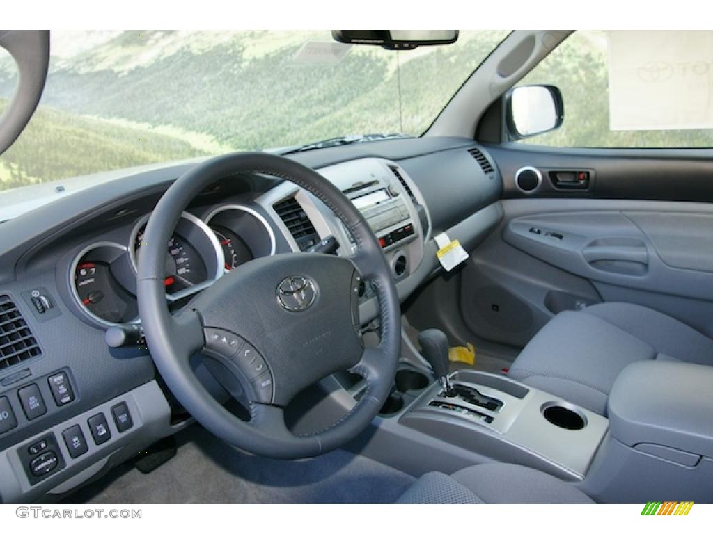 2011 Toyota Tacoma TX Double Cab 4x4 Graphite Gray Dashboard Photo #45699369