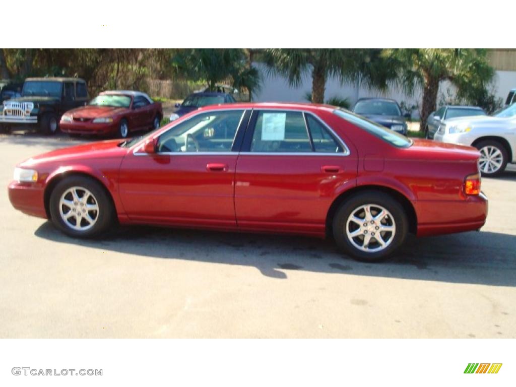 2000 Seville STS - Crimson Pearl / Oatmeal photo #6