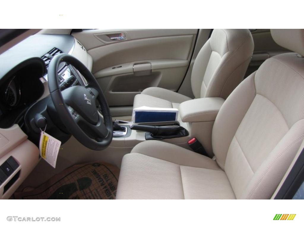 2010 Kizashi SE - Ice Blue Metallic / Beige photo #14