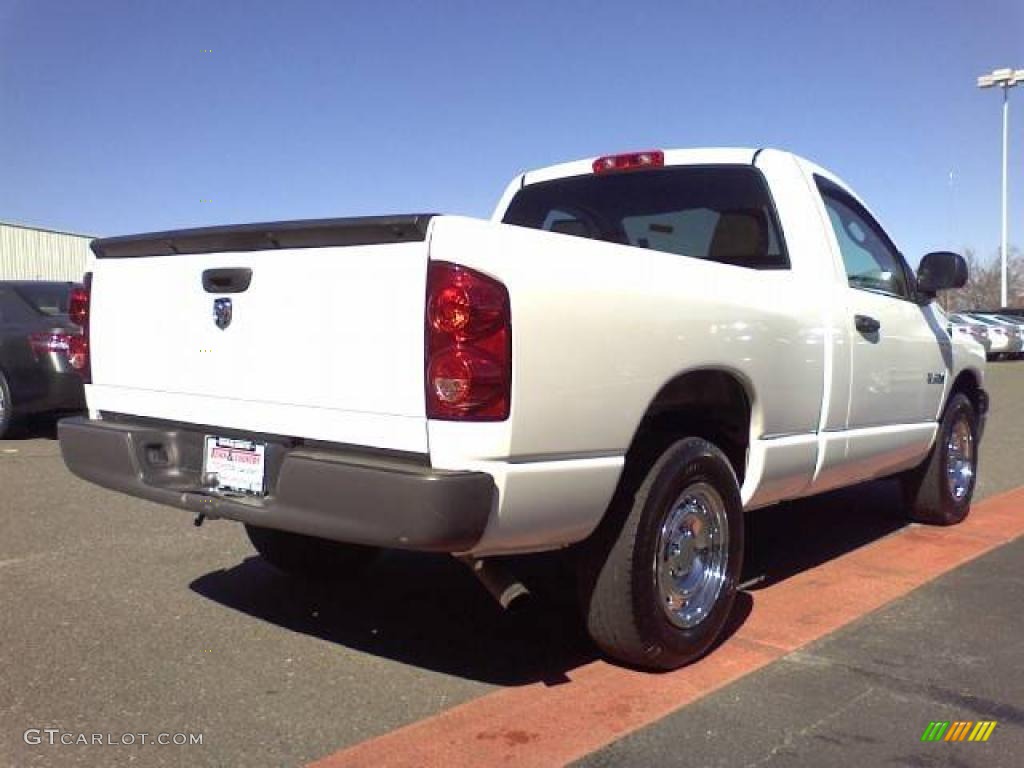 2008 Ram 1500 ST Regular Cab - Bright White / Medium Slate Gray photo #16