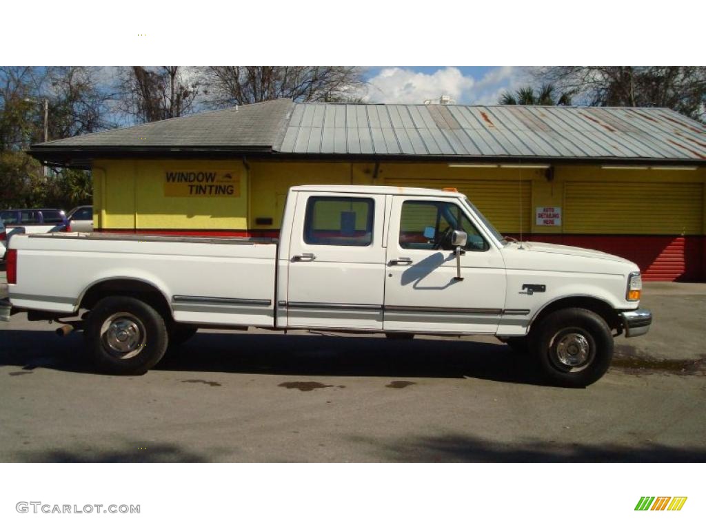 Oxford White 1997 Ford F350 XL Crew Cab Exterior Photo #45700281