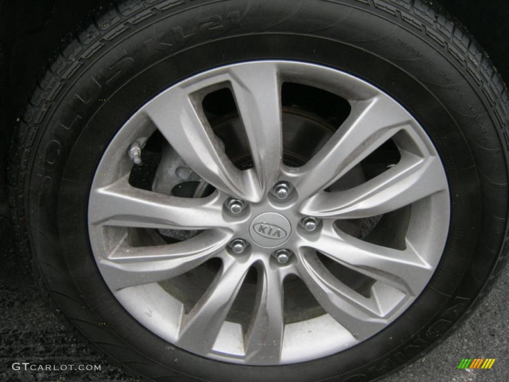 2011 Sorento EX V6 AWD - Titanium Silver / Black photo #19