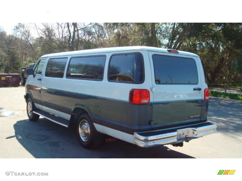 Medium Blue Metallic 1997 Dodge Ram Van 3500 Passenger Exterior Photo #45700845