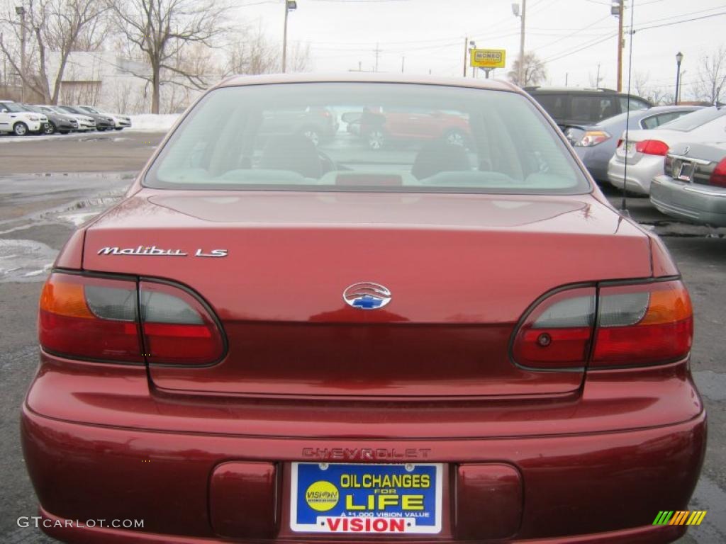 2003 Malibu LS Sedan - Redfire Metallic / Gray photo #14