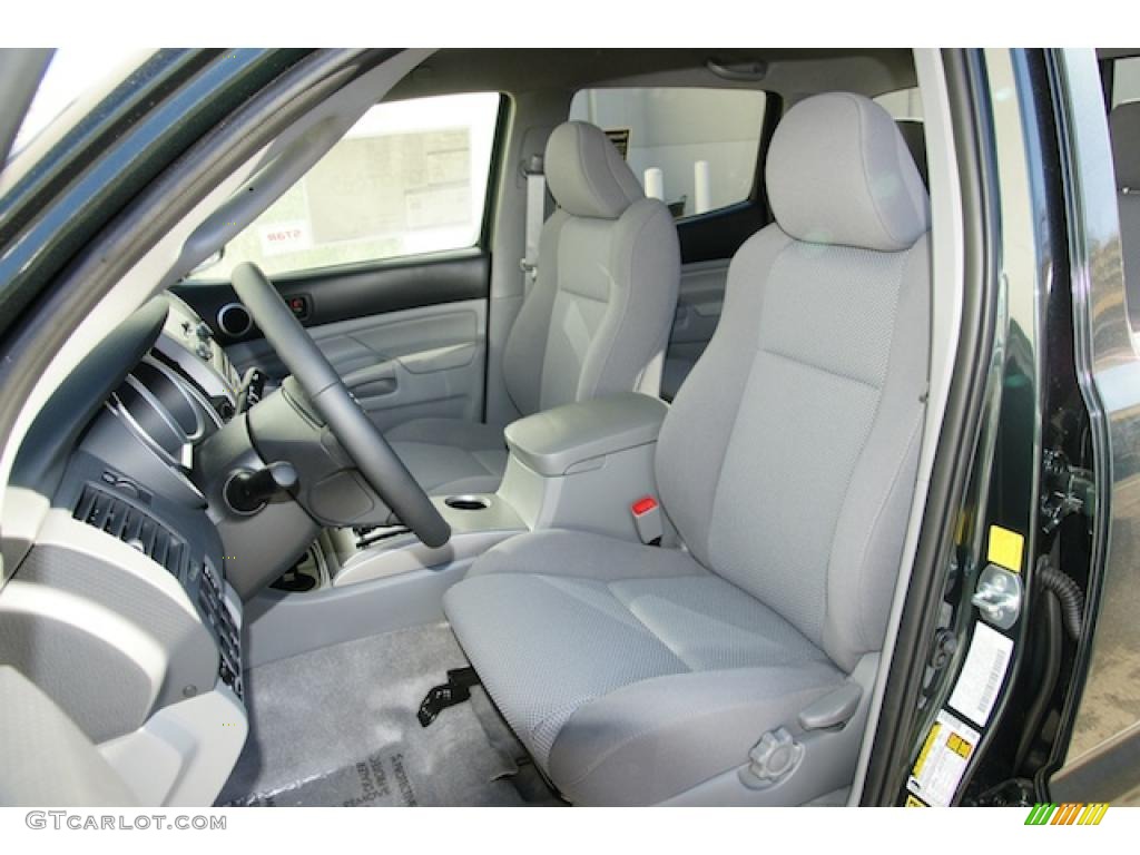 Graphite Gray Interior 2011 Toyota Tacoma V6 TRD Double Cab 4x4 Photo #45701321