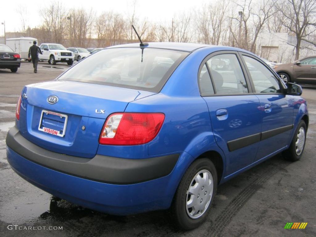 Sapphire Blue 2009 Kia Rio LX Sedan Exterior Photo #45701581