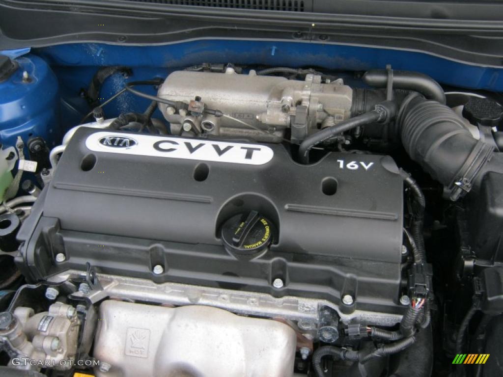 2009 Kia Rio LX Sedan 1.6 Liter DOHC 16-Valve CVVT 4 Cylinder Engine Photo #45701661