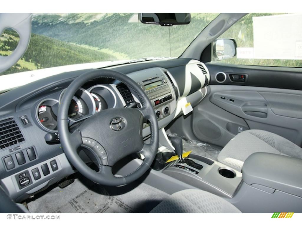 Graphite Gray Interior 2011 Toyota Tacoma V6 SR5 Double Cab 4x4 Photo #45701737
