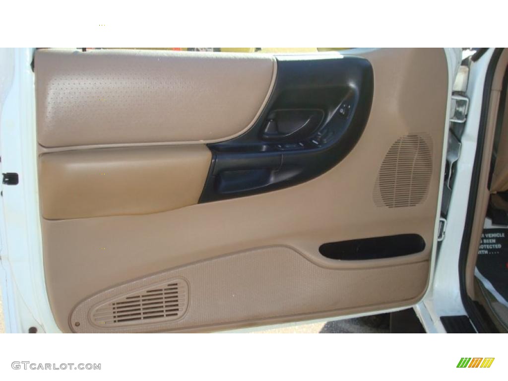 1999 Ford Ranger XLT Extended Cab Medium Prairie Tan Door Panel Photo #45701873