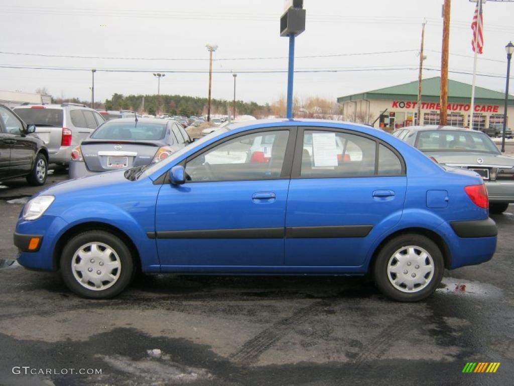 Sapphire Blue 2009 Kia Rio LX Sedan Exterior Photo #45701909