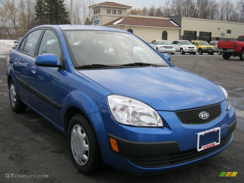 Sapphire Blue 2009 Kia Rio LX Sedan Exterior Photo #45701933