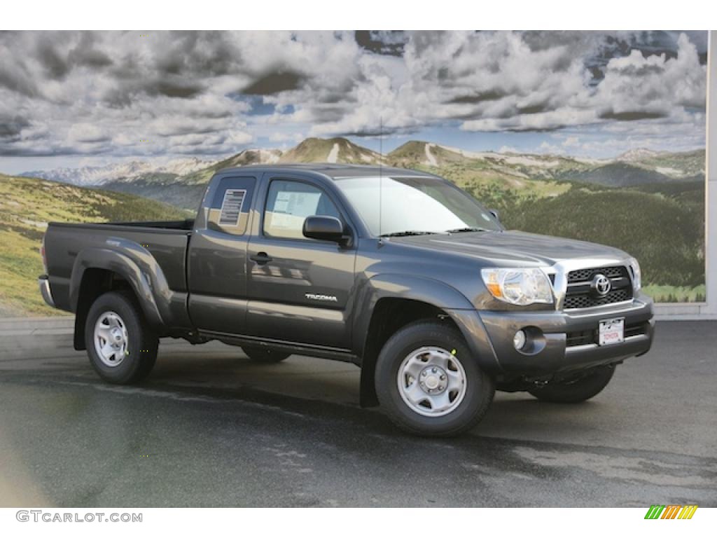 2011 Tacoma V6 SR5 Access Cab 4x4 - Magnetic Gray Metallic / Graphite Gray photo #1