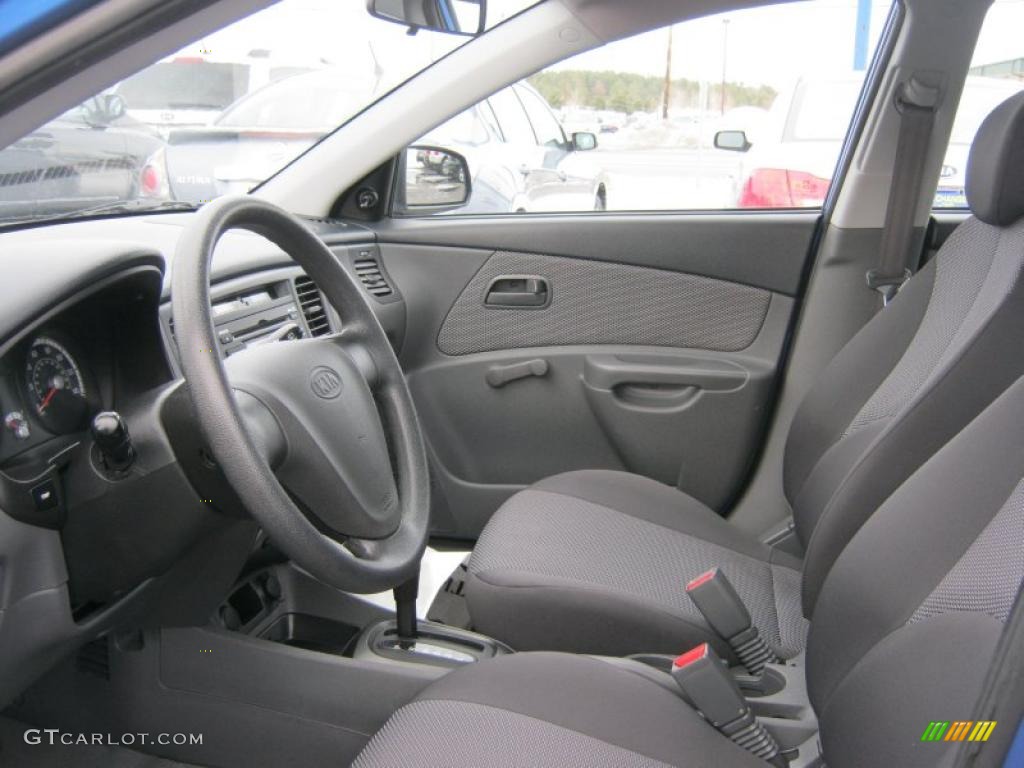 Gray Interior 2009 Kia Rio LX Sedan Photo #45702117