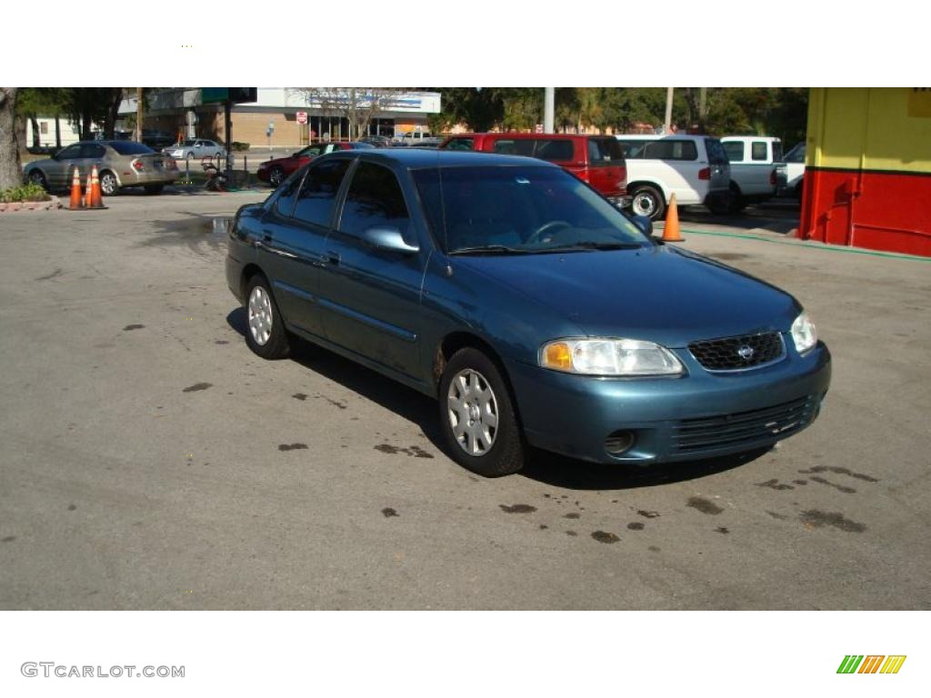 2002 Sentra GXE - Out Of The Blue / Sand Beige photo #1