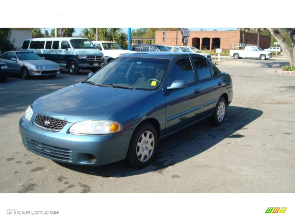 2002 Sentra GXE - Out Of The Blue / Sand Beige photo #7