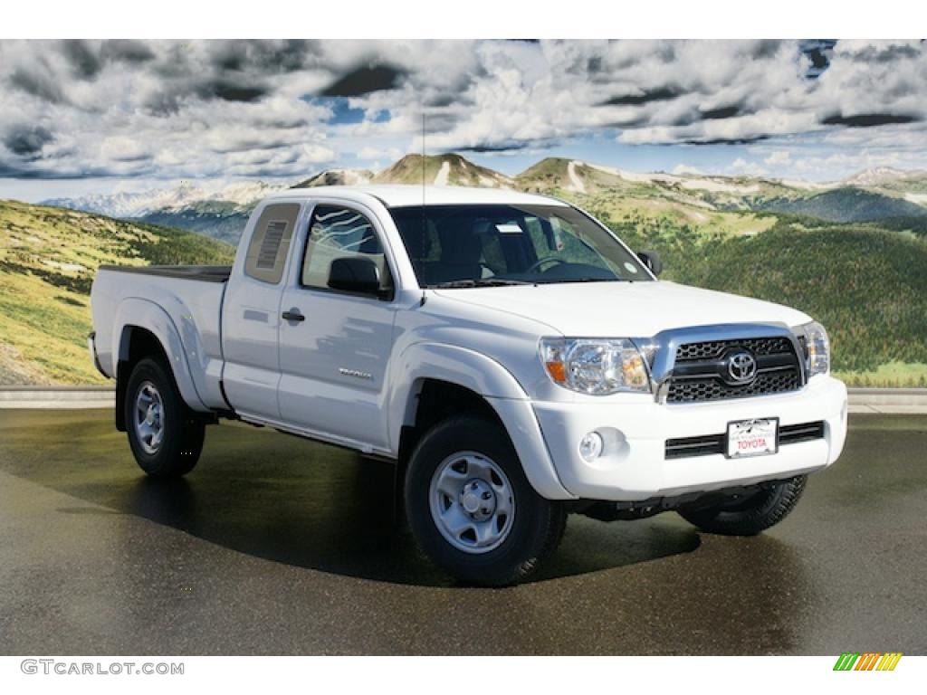 Super White Toyota Tacoma