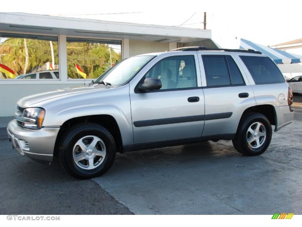 2005 TrailBlazer LS 4x4 - Silverstone Metallic / Light Gray photo #1
