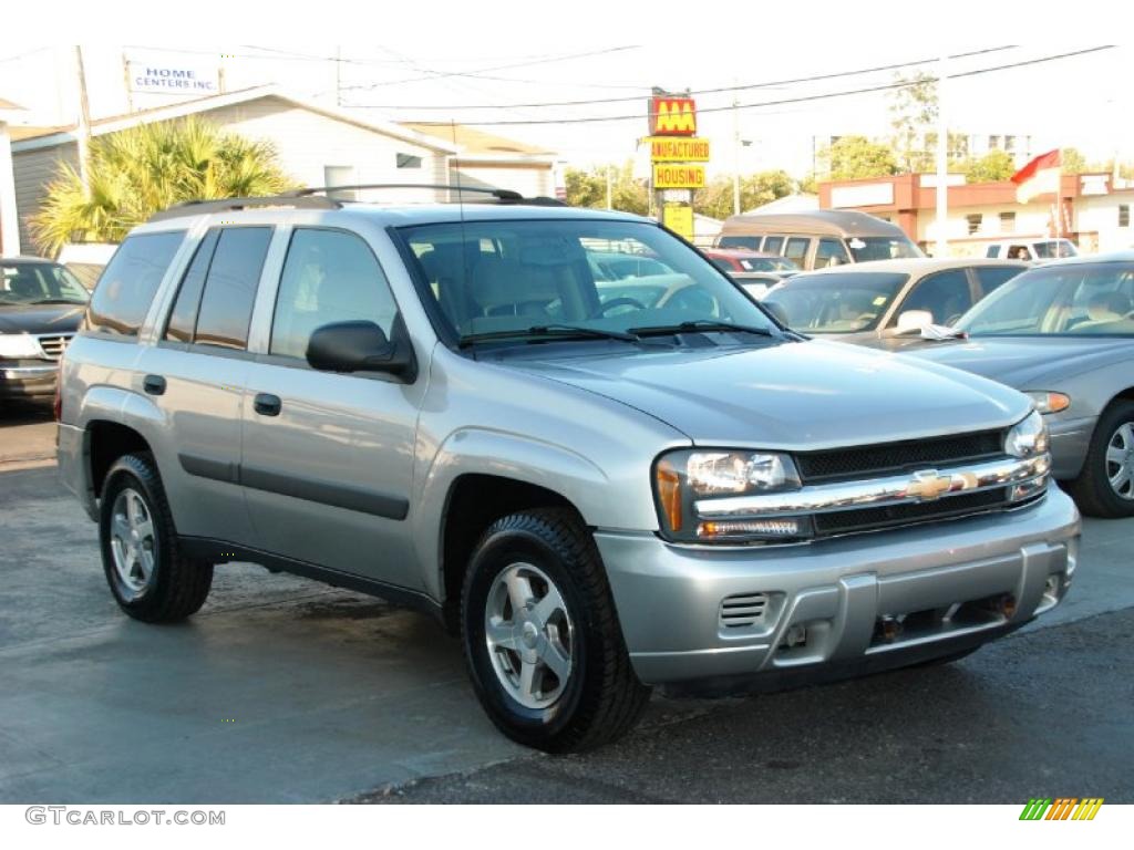 2005 TrailBlazer LS 4x4 - Silverstone Metallic / Light Gray photo #2