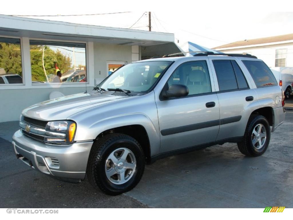 2005 TrailBlazer LS 4x4 - Silverstone Metallic / Light Gray photo #3
